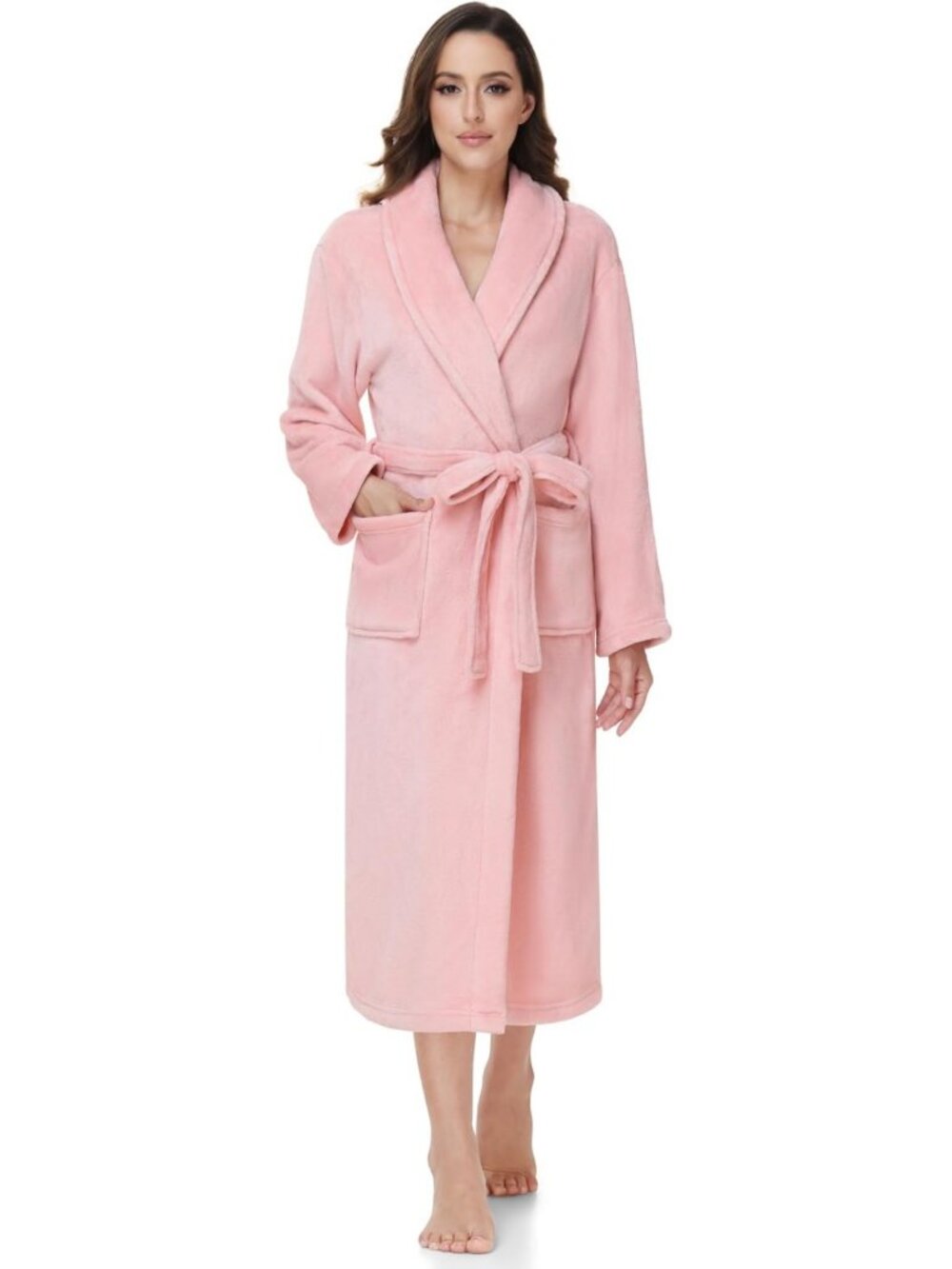 Cozy Fleece Robe for Women | Soft, Warm Fluffy Bathrobe | Perfect for Relaxation